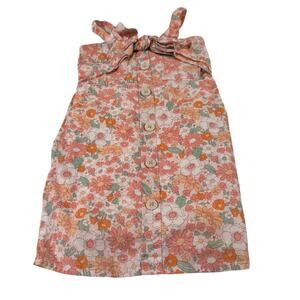 Cotton On Toddler Girl 3T Floral Dress 100% Cotton